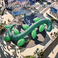 Sculpture de plante gonflable personnalisable avec pompe à air électrique pour événements en plein air et fêtes à thème