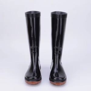 Commercio all'ingrosso Anti-olio di sicurezza scarpe da lavoro in Pvc campo da uomo palude fattoria lunghi stivali da pioggia - Product Image 4