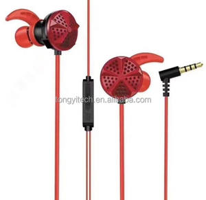 Nouveau design élégant Écouteur stéréo filaire 3.5mm avec double microphone Écouteur de jeu filaire sans retard pour la musique et les jeux - Product Image 1
