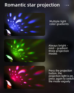 Müzikal konfor bebek dolması hayvan plastik peluş projeksiyon geliştirmek duyusal projektör oyuncak yıldızlı gece renkli ışık ile - Product Image 5