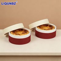 Tube en carton biodégradable de qualité alimentaire de luxe personnalisé, emballage pour pâtisserie, boîte à gâteau en forme de cylindre avec fenêtre en PVC