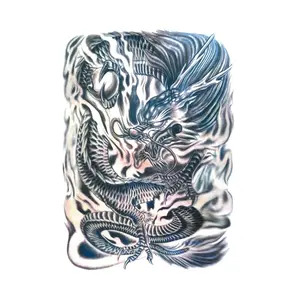 Waterproof Fashion Cool Body dragon tiger Full Back Temporary tattoo stickers