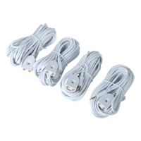 Válvula de Agua con Detección Automática de Fugas DN15 1/2 Pulgada de Latón con 4 Sensores de Fuga Cableados de 6m para Prevención de Inundaciones en Toda la Casa