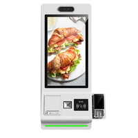 Kiosco de Autoservicio de 27 Pulgadas con Pantalla Táctil LCD, Terminal con Código QR, Impresora Térmica, RFID, Android, Windows, para Tiendas Minoristas