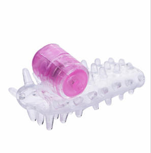 Vibrierender Hund <span class=keywords><strong>Ring</strong></span> Perlenpenisärmel Sperma-Sperrungsring Zeitverschiebung Ejakulation Penis-Massagegerät Klitoris-Stimulation Fingerabdeckung Männer - Product Image 5