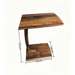 Hiện đại tối giản vuông di chuyển trà/Bàn cà phê gỗ rắn cho phòng khách hoặc ban công sử dụng bàn góc nhỏ - Product Image 6