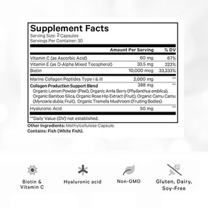 Mariene Collageen-En Biotinesupplement Voor Dames Private Label Vitaminen Huidbleekcapsules - Product Image 2