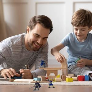 Ensemble de <span class=keywords><strong>16</strong></span> figurines chevalier en plastique personnalisées, détails réalistes, figurines autoportantes pour enfants, décorations de fête médiévale - Product Image 5