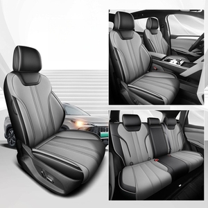 Coprisedili in Pelle di Lusso <span class=keywords><strong>su</strong></span> <span class=keywords><strong>Misura</strong></span> Beige per Byd Song Plus Golf Dodge Charger Land Rover Honda Civic Destroyer 05 - Product Image 5