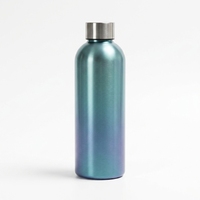 Bouteille d'eau personnalisée en acier inoxydable 304 à simple paroi, forme cola, gobelet sportif, OEM ODM, emballage avec logo