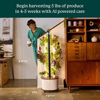 Kit d'hydroponie Gardyn Studio, jardin vertical intelligent d'intérieur, planteur avec éclairage LED, 16 herbes et légumes d'intérieur non OGM pour la maison