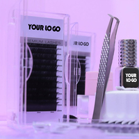 Extensions de cils volumineuses en fibres PBT, matière synthétique pour cheveux, fabrication artisanale, cils artificiels longs et naturels, style sans cruauté, végétalien
