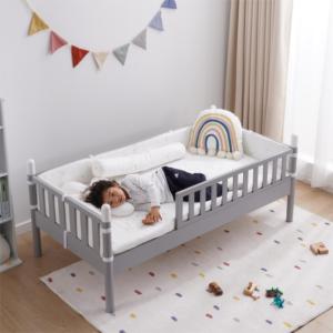 เตียงเด็กเล็กทำจากไม้ยี่ห้อ Lepinkids รุ่น Eason พร้อมราวกั้นสูงและต่ำ ขนาด 160x80 ซม. สำหรับห้องนอนและโรงเรียน เฟอร์นิเจอร์เด็กสไตล์โมเดิร์น - Product Image 4