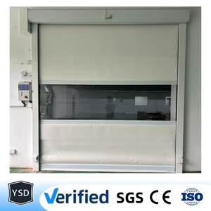 Moteurs de portes industrielles en PVC Ysd - Volets roulants télécommandés coupe-vent d'origine Zhejiang pour entrepôts et centres commerciaux - Product Image 1