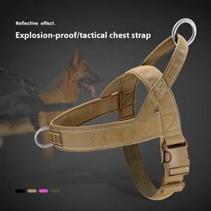 No Pull Dog Harness mit weich gepolstertem Griff, Reflective Strip Escape Proof und Quick Fit zur Anpassung des Hunde geschirrs (Braun, L) - Product Image 5