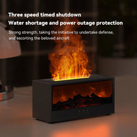 Diffuseur de flamme coloré de cheminée portable de Offre Spéciale EU US humidificateur de flamme de bureau à domicile diffuseur d'huiles essentielles