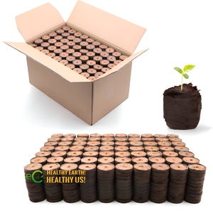 Pastilles de coco pour la germination des graines - Pastilles de tourbe de coco riches en nutriments pour la croissance des racines - Bon prix - Vente en gros disponible auprès des fabricants Eco2go - Product Image 1
