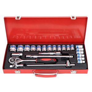 Juego de Llaves de Tubo Torx Multifunción de 24 Piezas y 1/2 Pulgada para Reparación de Automóviles, en Caja Metálica Roja, con Trinquete, Herramientas, Juego de Llaves de Tubo, Se Acepta OEM - Product Image 5