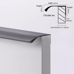 Penjualan terlaris 128mm campuran Aluminium Eropa emas Modern pegangan tarik dapat disesuaikan untuk lemari furnitur laci kamar mandi dapur - Product Image 5