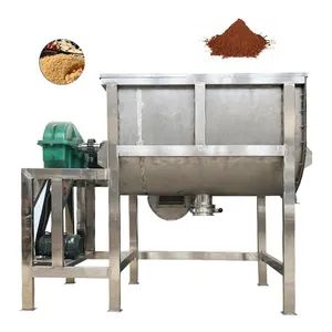 Stainless Steel U-Shaped Container Horizontal Feed Mixer Powder Ribbon Mixer for Sale