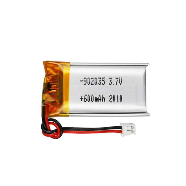 Lipo Battery 902035 3.7V 600mAh Lithium Polymer Replacement Battery for Wireless Headset, Mini DVR, GPS
