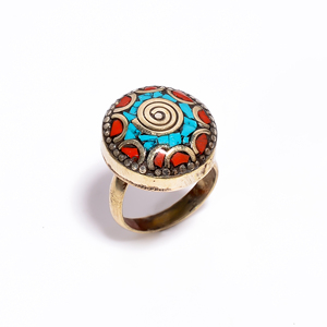 Antique Tibetan <b>Turquoise</b> <b>Rings</b> Handmade Jewelry Wholesale Jewelry Women and Girls Fashion <b>Rings</b> Suppliers - Product Image 5