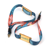 Bracelet RFID ajustable en tissu passif 13,56 MHz 1K pour événements festifs