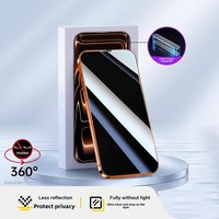 Protection d'écran intégrale en verre trempé anti-espionnage et anti-regard indiscret pour iPhone 18 17 Air 16 Plus 15 Pro 14 Pro Max 13 12 XR Duo