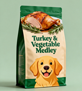 Sacchetti Richiudibili Personalizzati da 350g per Alimenti per Bambini e Animali, Impermeabili e Riciclabili, Confezioni in Plastica per Cibo per Cani - Product Image 2