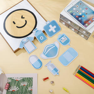 Chấp nhận một số lượng nhỏ của đơn đặt hàng cho hàng hóa bán buôn thiết kế miễn phí tùy chỉnh y tá hình dạng quan tâm dính Lưu ý - Product Image 6