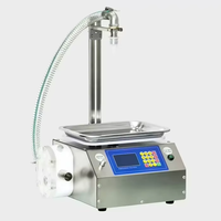 Machine de remplissage semi-automatique A3 pour liquides visqueux, petite et économique, pour boissons, miel, sauces, confitures, avec remplisseur de table à pesée