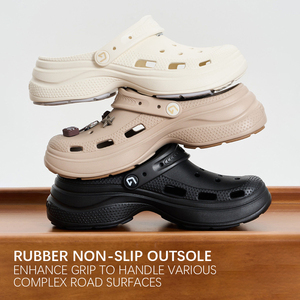 Zoccoli di Lusso Firmati con Plateau, <span class=keywords><strong>Scarpe</strong></span> da <span class=keywords><strong>Donna</strong></span> in EVA con Strass Metallici, Ciabatte con Fori, <span class=keywords><strong>Scarpe</strong></span> da Giardino per Bambini con Strass - Product Image 2