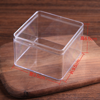 Boîtes en plastique jetables PS pour tiramisu, contenants transparents de 1 mm d'épaisseur pour desserts, capacité de 200 à 500 g pour mousse de lait au matcha