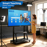 Tableau numérique interactif intelligent à écran tactile 4K de 55, 65, 75, 86, 98 pouces pour l'enseignement en classe