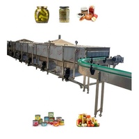 Sauce tomate Noix Cornichons Olive Tunnel Pasteurisateur Purée De Fruits Confiture De Fruits En Conserve Stérilisateur Noix De Coco Eau Pasteurisation Machine