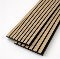 Panneau acoustique en bois à lattes ECOUPP, panneau mural en bois polyester absorbant le son pour studio, maison, bureau