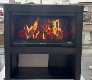 <span class=keywords><strong>Cheminée</strong></span> électrique à <span class=keywords><strong>flamme</strong></span> LED holographique avec armoire, autoportante, télécommande, usage domestique - Product Image 5