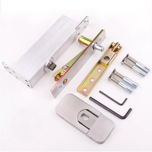 Charnières cachées en alliage d'aluminium à installation dissimulée pour portes, charnières supérieures et inférieures avec amortissement - Product Image 1
