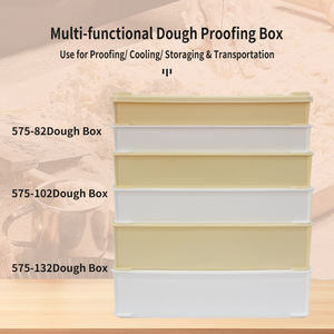 صواني عجين البيتزا البلاستيكية الصالحة للطعام، صندوق تخمير عجين الخبز والبيتزا مع غطاء، حاوية لتخزين العجين - Product Image 4