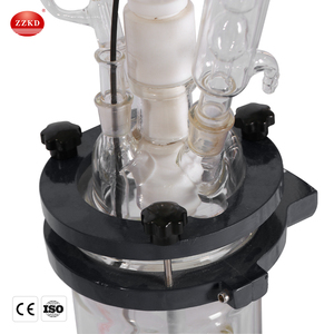 Certificado UL Reactor químico de vidrio de doble capa con camisa 5L 10L 20L 50L 100L 200L - Product Image 5