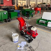 Machine de marquage routier multifonctionnelle à essence, facile à utiliser, avec une puissance de 3,05 kW, entretien facile et fonctions de mélange de poudre de pavé