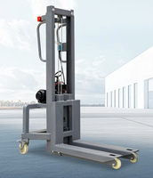 Chariot élévateur semi-électrique compact XINGZHOU 300 kg, mini-élévateur 3 m, gerbeur pour allées étroites, garantie 1 an pour restaurant/entrepôt/atelier