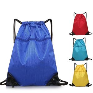 Factory Custom Logo <b>Drawstring</b> <b>Backpack</b> Wholesale Polyester Gym Sack Bag Sports Cinch Bag Promotional <b>Drawstring</b> Bag Bulk - Product Image 1