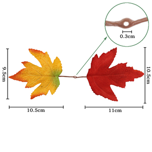 2025 Lễ Tạ Ơn Nhân Tạo Mùa Thu Maple Lá Mùa Thu Mùa Thu Vòng Hoa Cho Thủ Công - Product Image 5