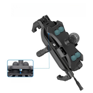 Cargador Inalámbrico Rápido de 15W, Impermeable y Antivibraciones, para Soporte de Navegación de Teléfono en Motocicleta, Soporte de Teléfono para Vehículo Eléctrico - Product Image 5