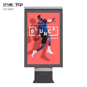 Hiện đại hai mặt quảng cáo ngoài trời hiển thị nhôm hộp đèn Scroll tính năng linh hoạt di chuyển hai mặt quảng cáo - Product Image 2