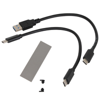 VCOM en Stock USB3.2 10Gbps Caja de disco duro externo Protocolo dual NVMe SATA SSD Caja de disco de estado sólido M.2