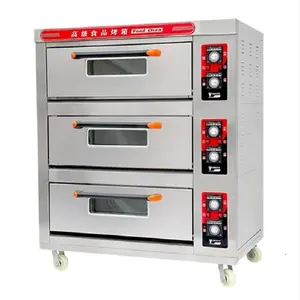 3 Deck 6 Trays Oven Electric Bakery Oven Pizza Oven Prices with Low Price for Sale