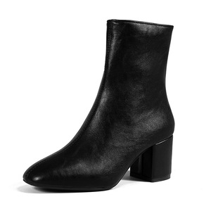 Stivaletti Americani da Donna 2026 Nuovi con <span class=keywords><strong>Tacco</strong></span> <span class=keywords><strong>Alto</strong></span> e Grosso, Punta Quadrata Piccola, Chiusura Slip-On, in <span class=keywords><strong>Pelle</strong></span> PU, Scarpe da Sposa Leopardate - Product Image 1