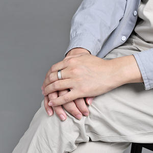 Unisex Geometric <b>Rings</b> Steel Gold Black Minimalist Design Couple Jewelry Gift Fashion <b>Ring</b> K R928 - Product Image 4